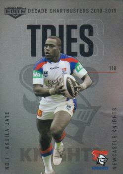 2020 NRL Elite - Decade Chartbusters #DC01 Akuila Uate Front
